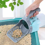 Cat Litter Scoop with Built-In Bag Holder + Refill Bags