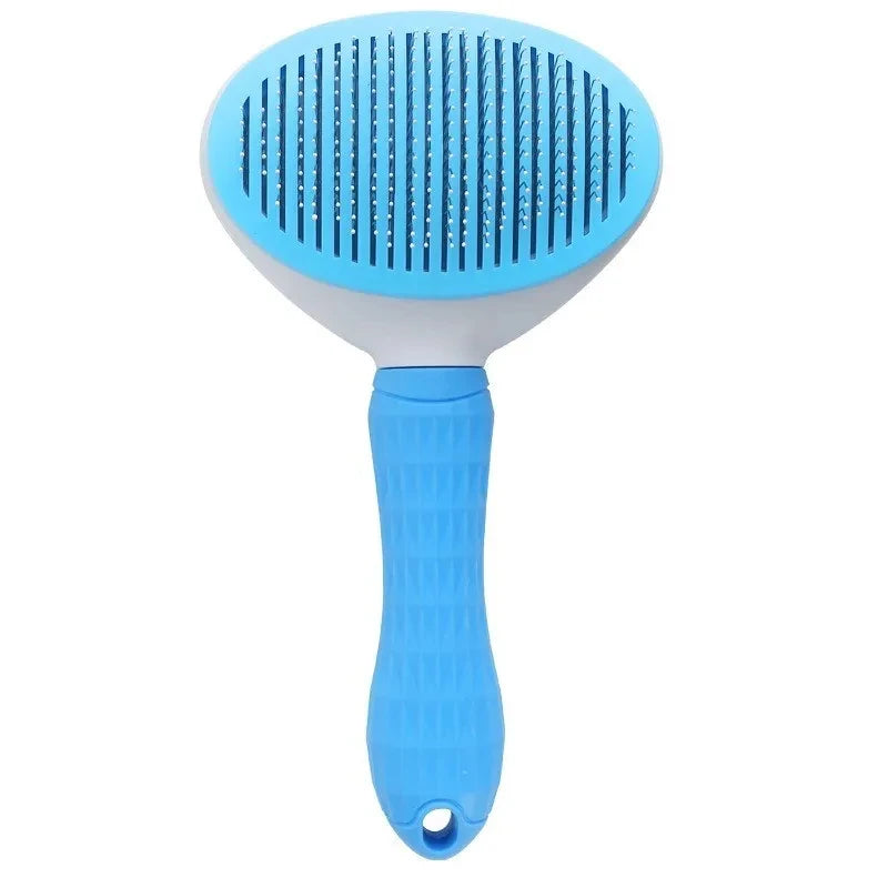 Self-Cleaning Pet Grooming Brush - Effortless Hair Remover for Dogs and Cats