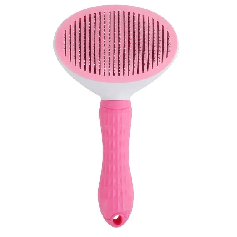 Self-Cleaning Pet Grooming Brush - Effortless Hair Remover for Dogs and Cats