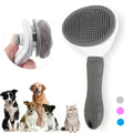 Self-Cleaning Pet Grooming Brush - Effortless Hair Remover for Dogs and Cats