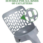 Cat Litter Scoop with Built-In Bag Holder + Refill Bags
