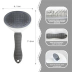 Self-Cleaning Pet Grooming Brush - Effortless Hair Remover for Dogs and Cats