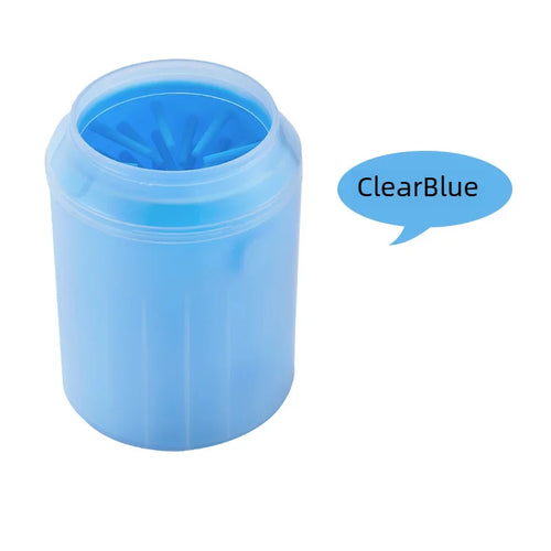 Dog Paw Cleaner Cup Soft Silicone Combs Portable Outdoor Pet Foot Washer Paw Clean Brush Quickly Wash Foot Cleaning Bucket